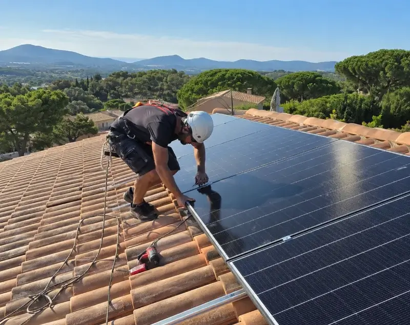 Installateur panneaux solaires Saint-Nazaire-le-Désert — pose photovoltaïque sur toiture