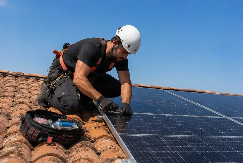 Maintenance et monitoring de panneaux solaires à Saint-Nazaire-le-Désert