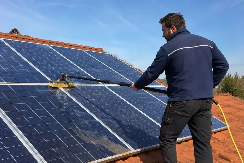 Nettoyage et entretien de panneaux solaires à Saint-Nazaire-le-Désert